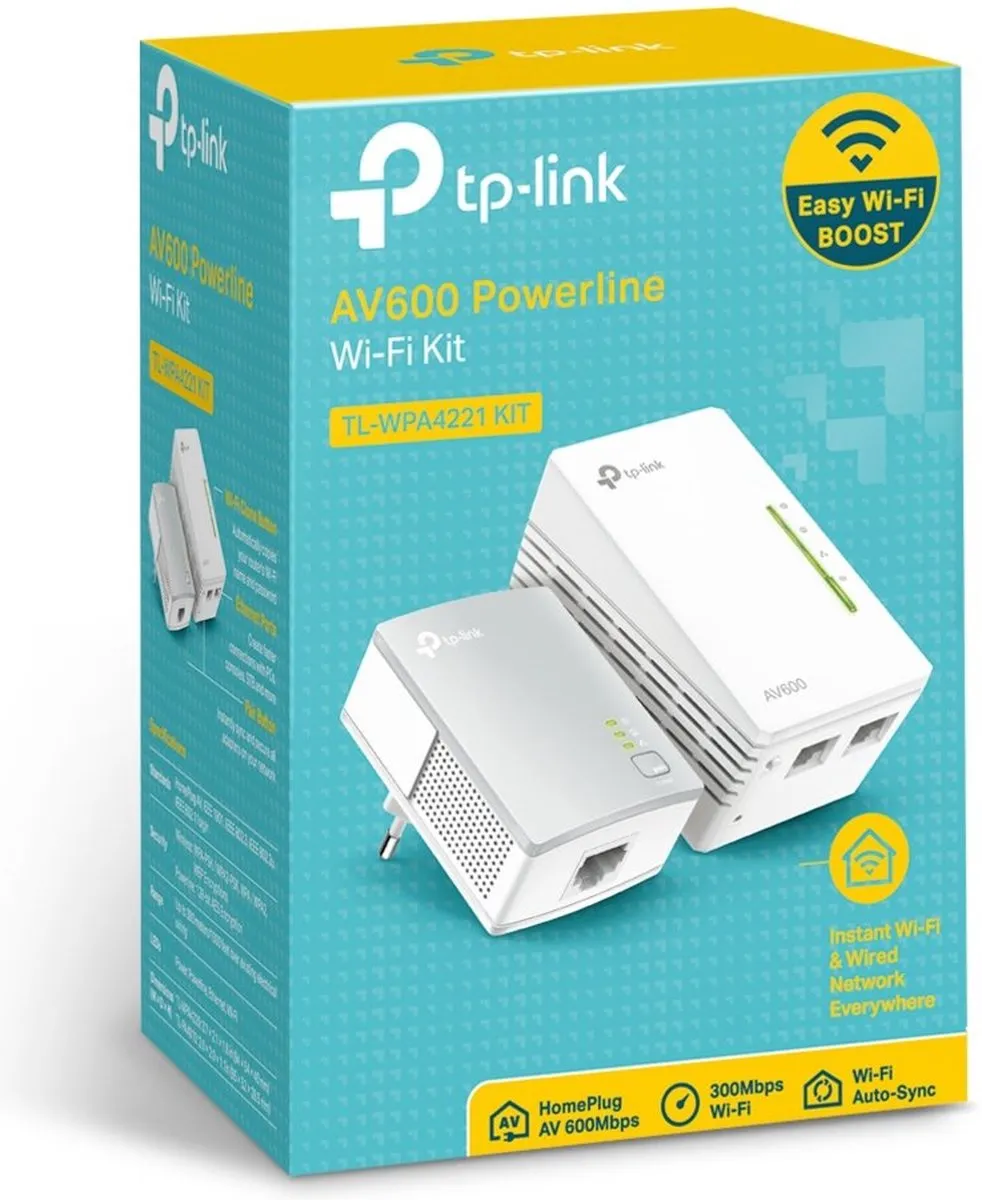 TP-Link TL-WPA4221KIT WiFi Powerline 300Mbps - 2 Stuks