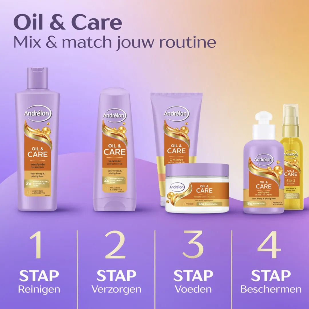 Andrélon Oil & Care Haarmasker 300ml - 15 Stuks