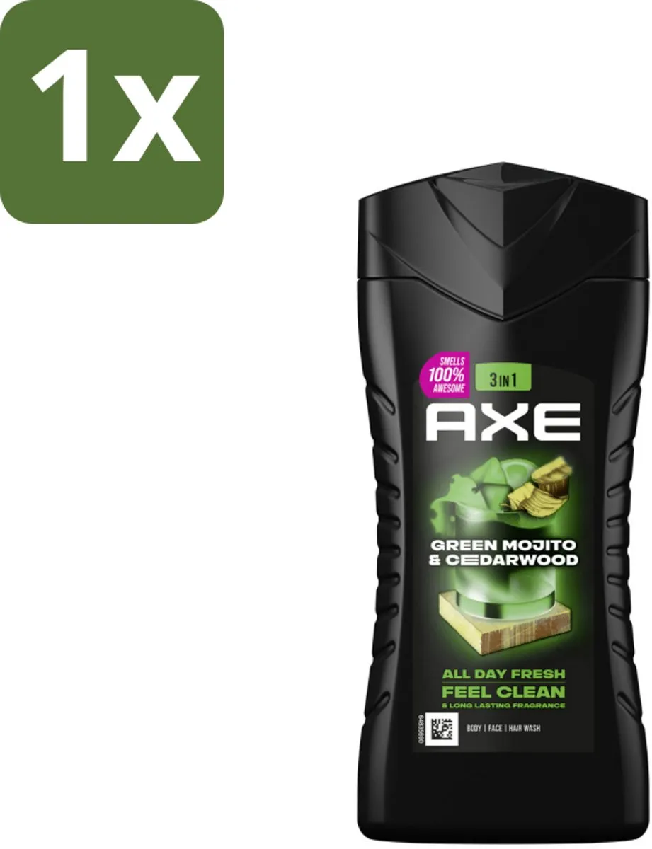 Axe 3-in-1 Douchegel Green Mojito & Cedarwood 250ml