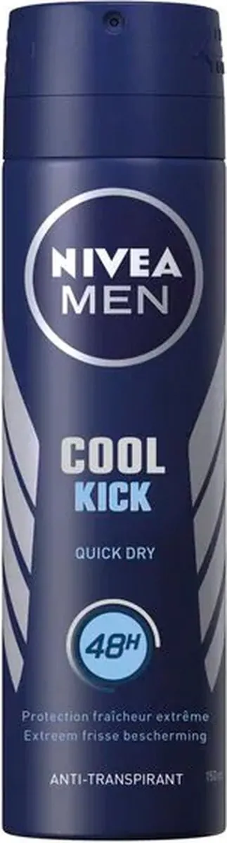 NIVEA Men Cool Kick Quick Dry 48H Deodorant 150ml