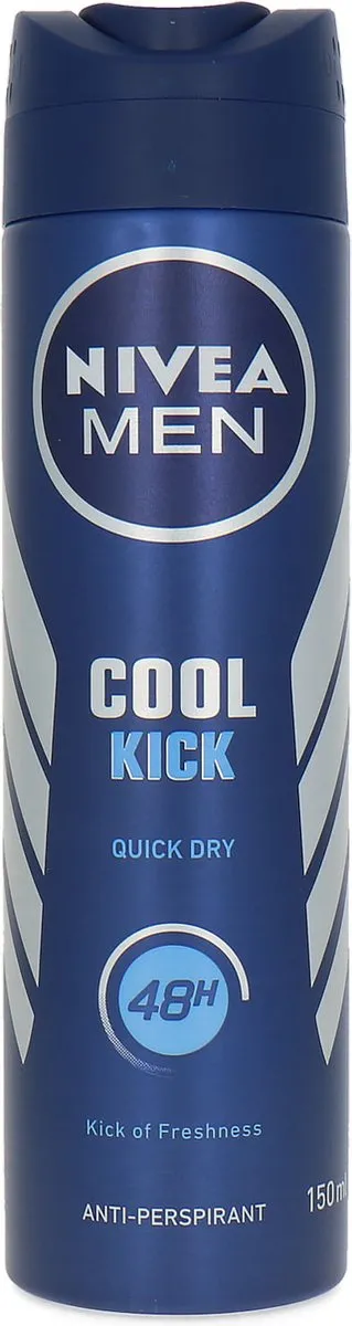 NIVEA Men Cool Kick Quick Dry 48H Deodorant 150ml
