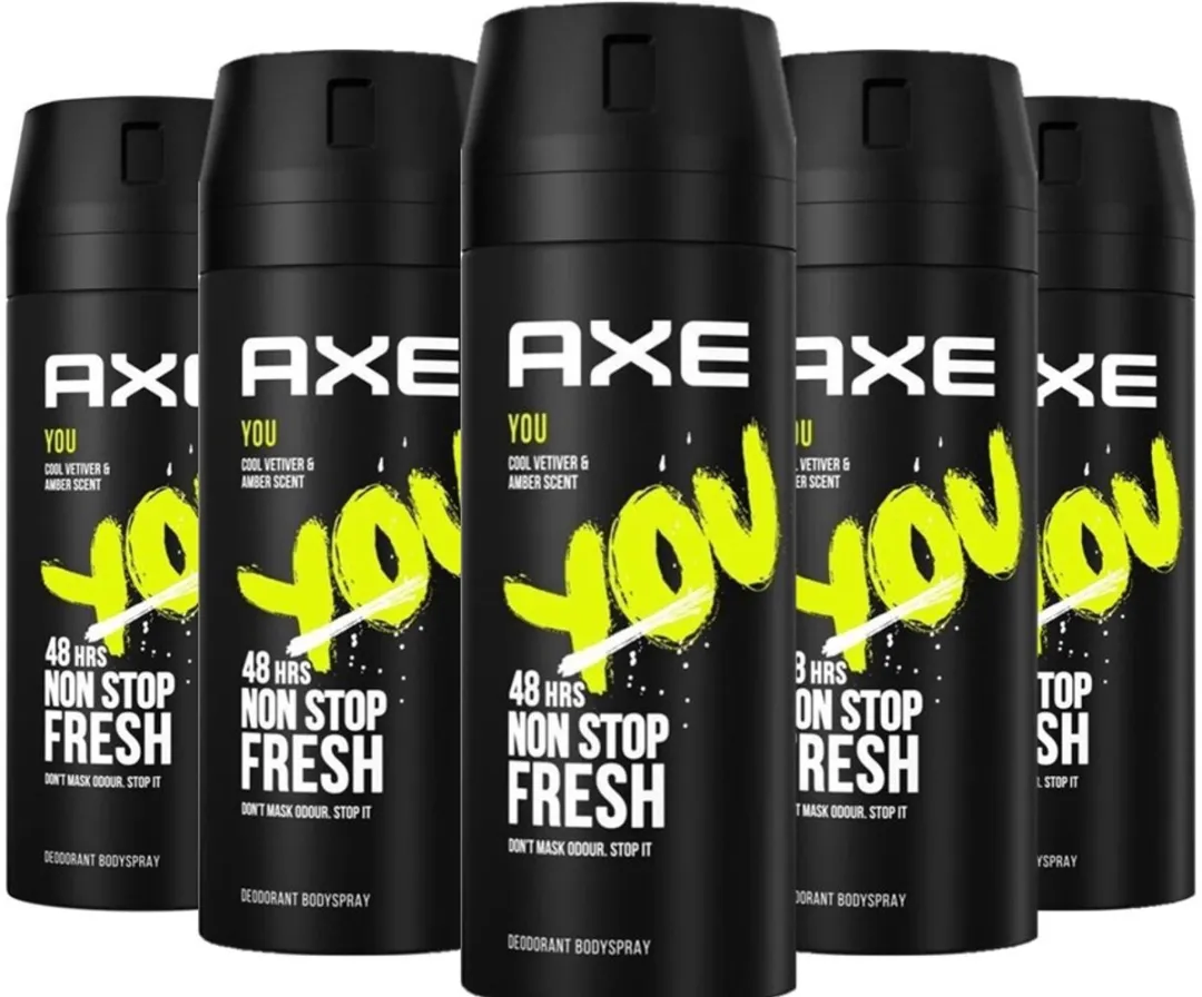 Axe You Deospray 150ml - 5 Stuks