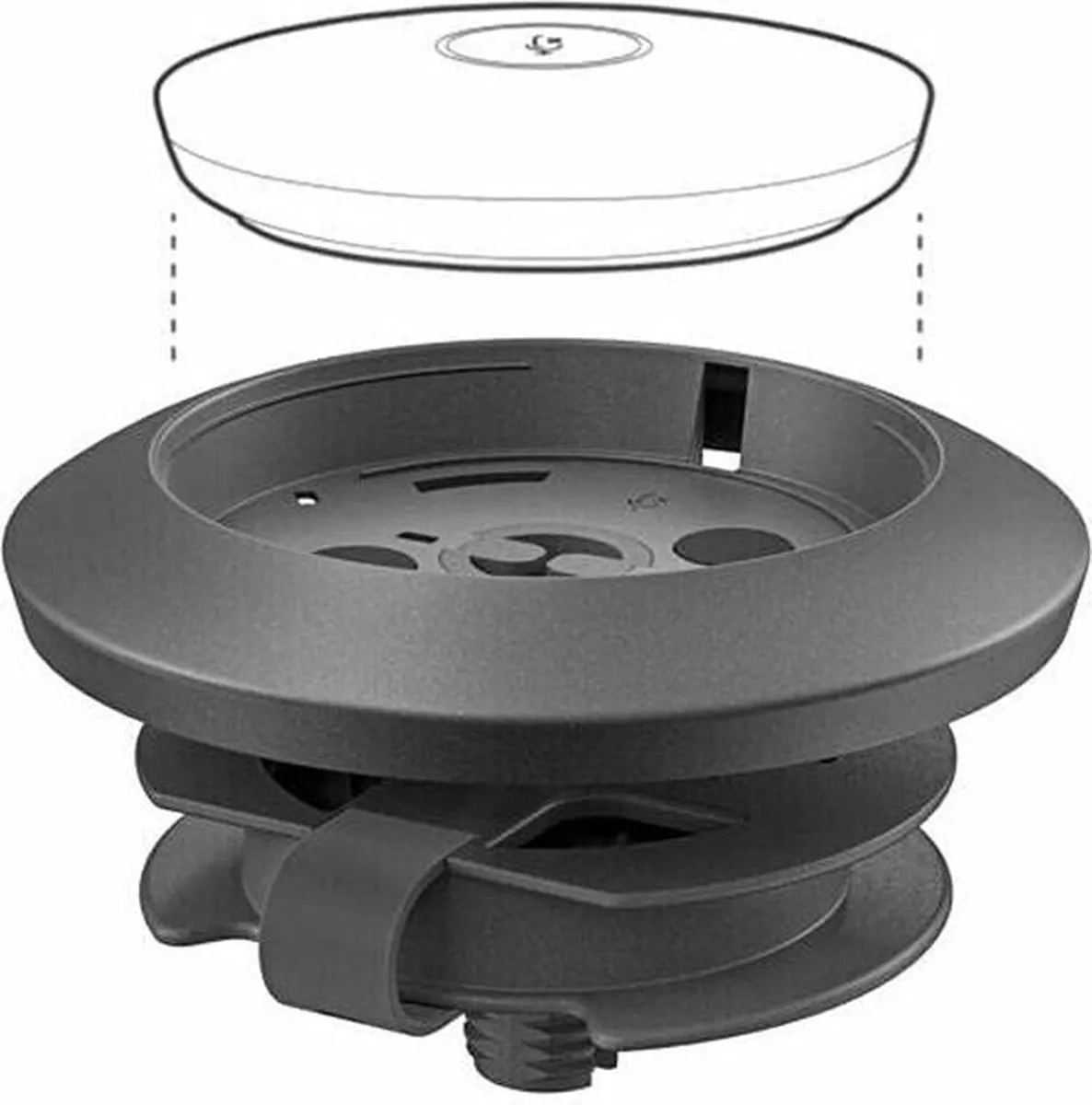 Logitech 952-000020 Videoconferentiesysteem Bevestigingsset - Zwart