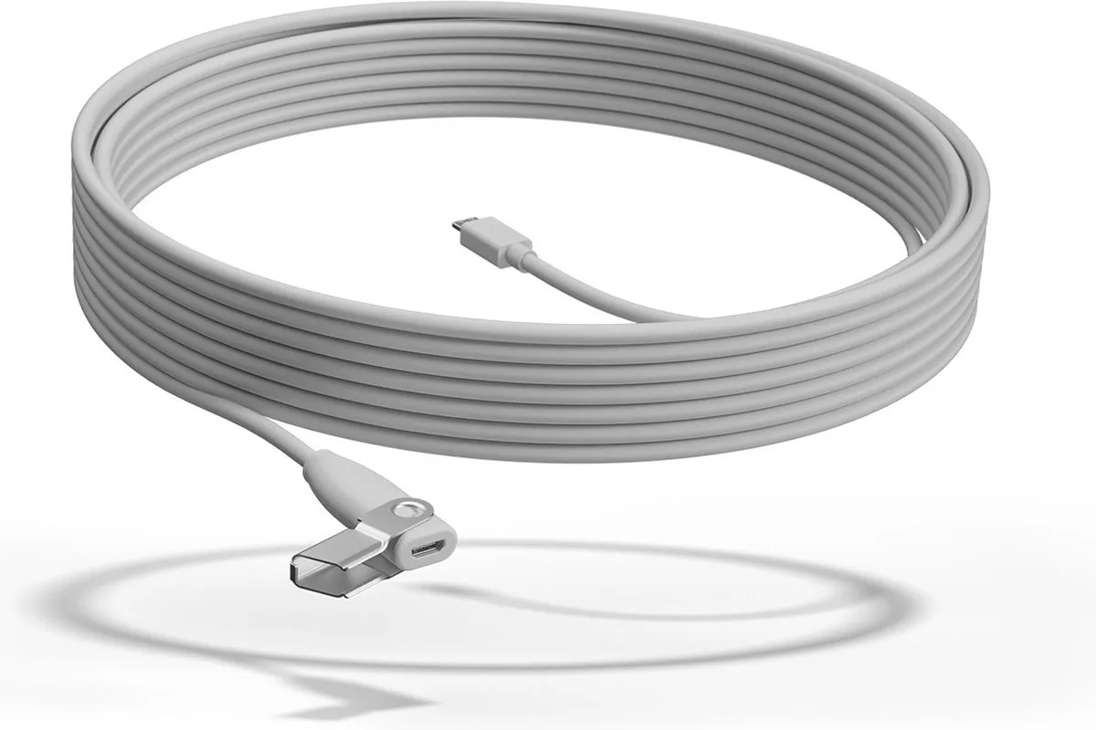 Logitech Rally Mic Pod Extension Cable 952-000047 - Wit - 10m
