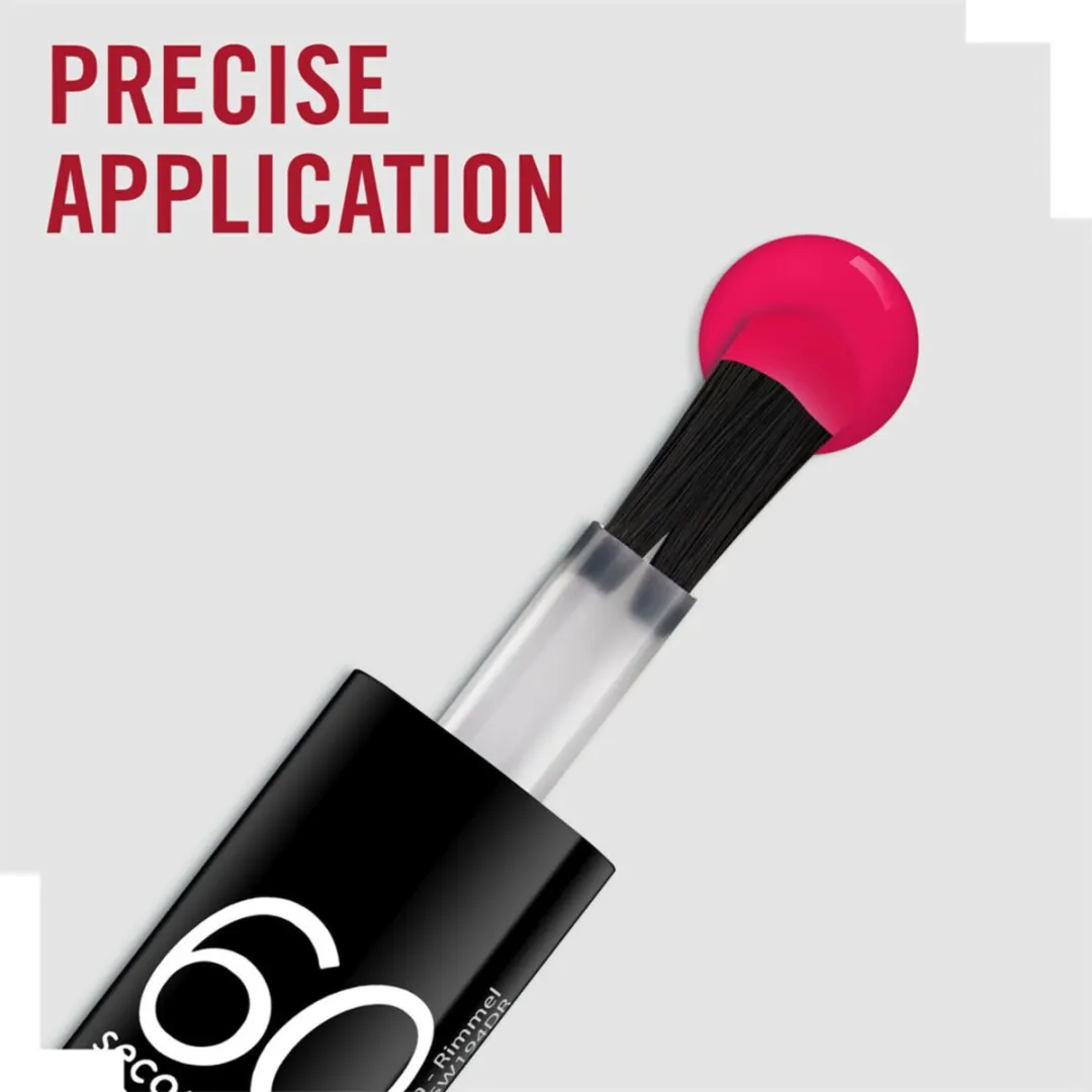 Rimmel London 60 Seconds Super Shine Nagellak 310 Double Decker Red - 8ml - afbeelding 6 van 6