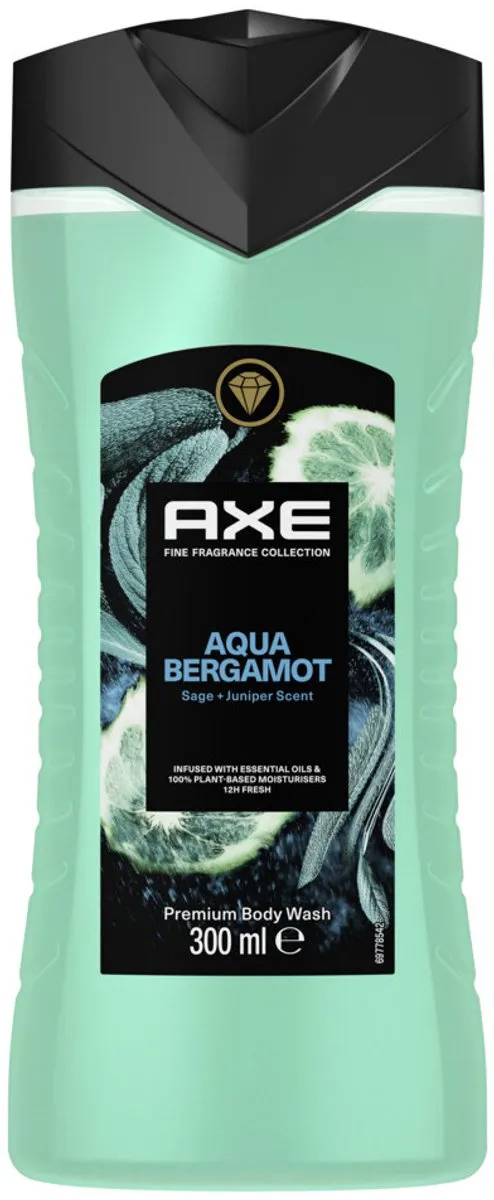 Axe Aqua Bergamot Douchegel 300ml - 24 Stuks