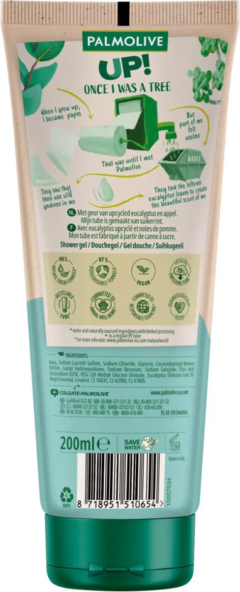 Palmolive Up! Douchegel Eucalyptus & Apple 200ml