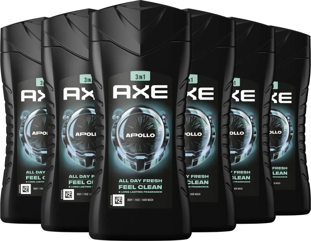 Axe Apollo 3-in-1 Douchegel - 6x250ml