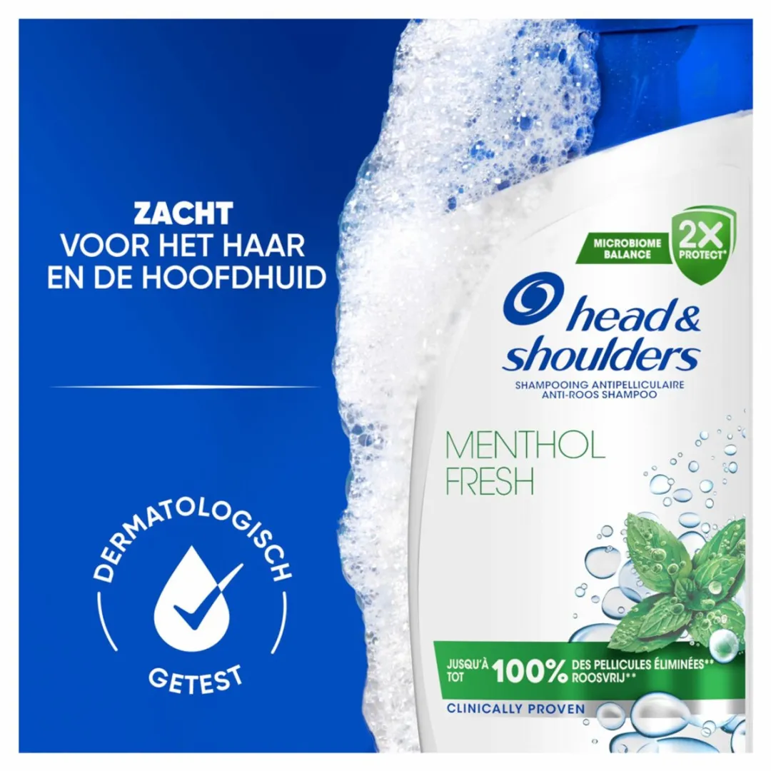 Head & Shoulders Menthol Fresh Shampoo 300ml - afbeelding 2 van 5