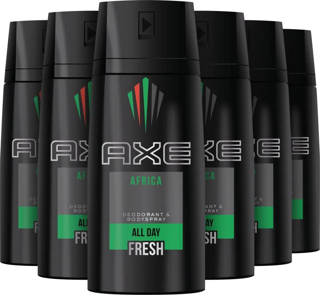 Axe Africa Bodyspray Deodorant - 20 Stuks (6x150ml)