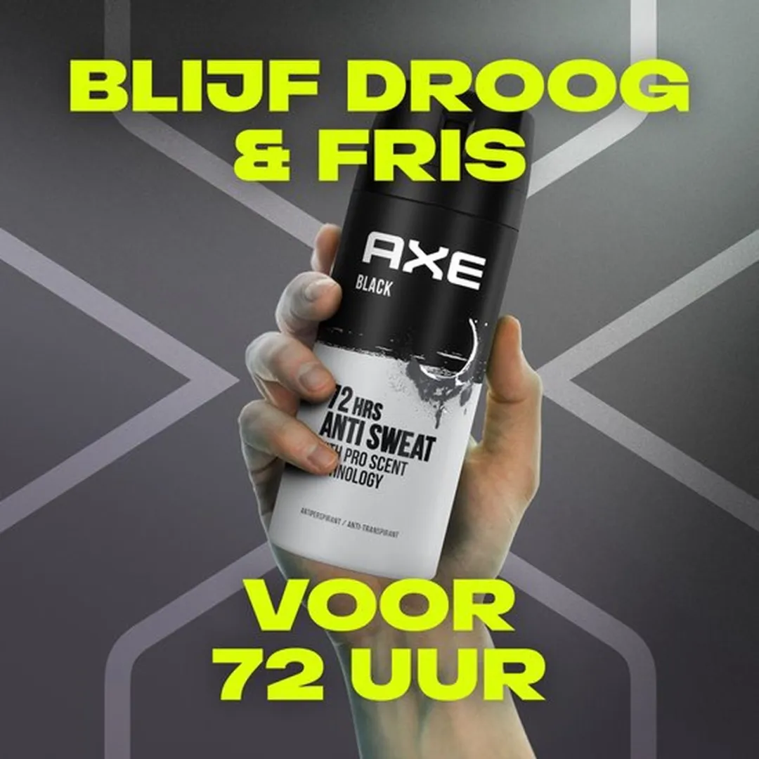 Axe Dry Black Deospray 450ml - 3 Stuks