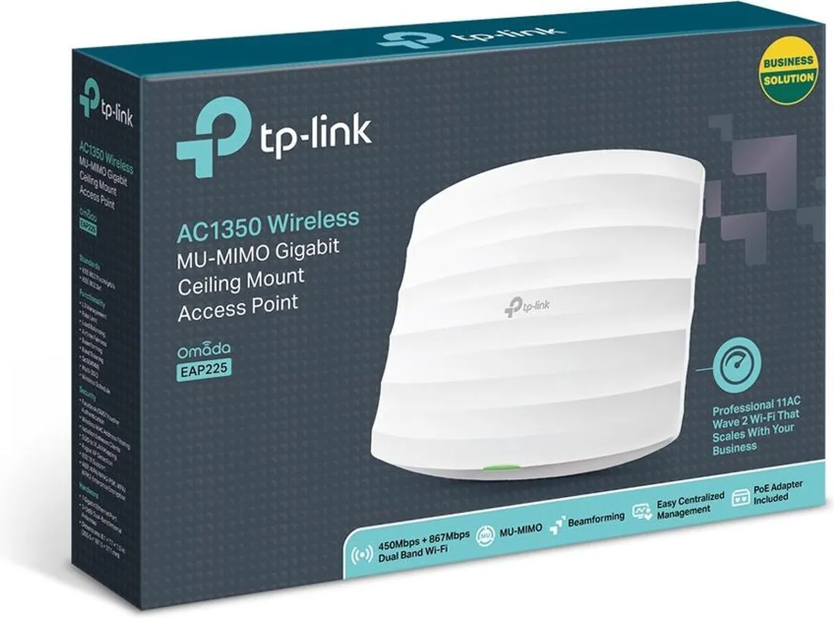 TP-Link Omada EAP225 Access Point AC1350 - Wit