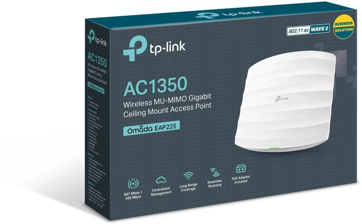 TP-Link Omada EAP225 Access Point AC1350 - Wit