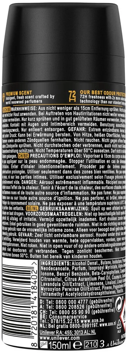 Axe Black Vanilla Deo Spray 150ml
