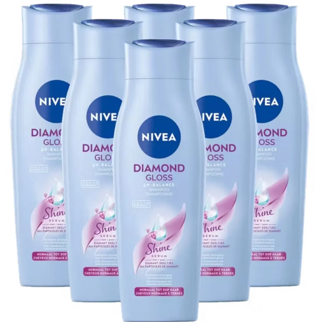 NIVEA Diamond Gloss Care Shampoo 6x250ml