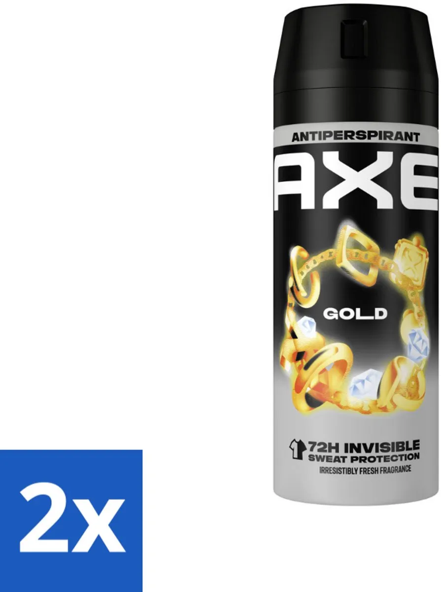 Axe Gold Anti-transpirant Spray 300ml (2x150ml)