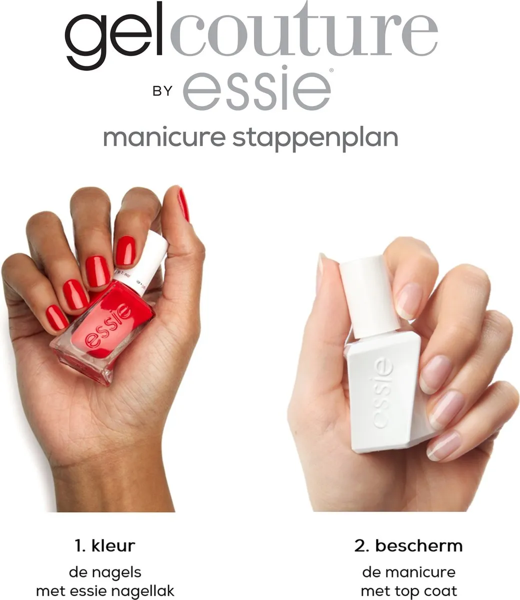 essie Gel Couture 510 Lady in Red Nagellak - 13,5 ml - afbeelding 6 van 6