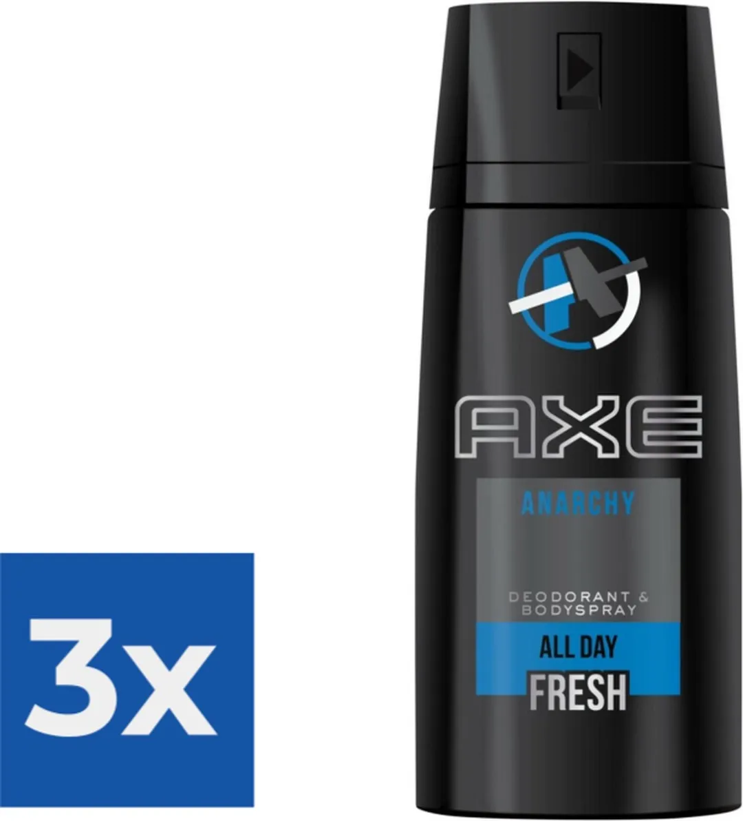 Axe Anarchy Bodyspray 450ml - 3 Stuks