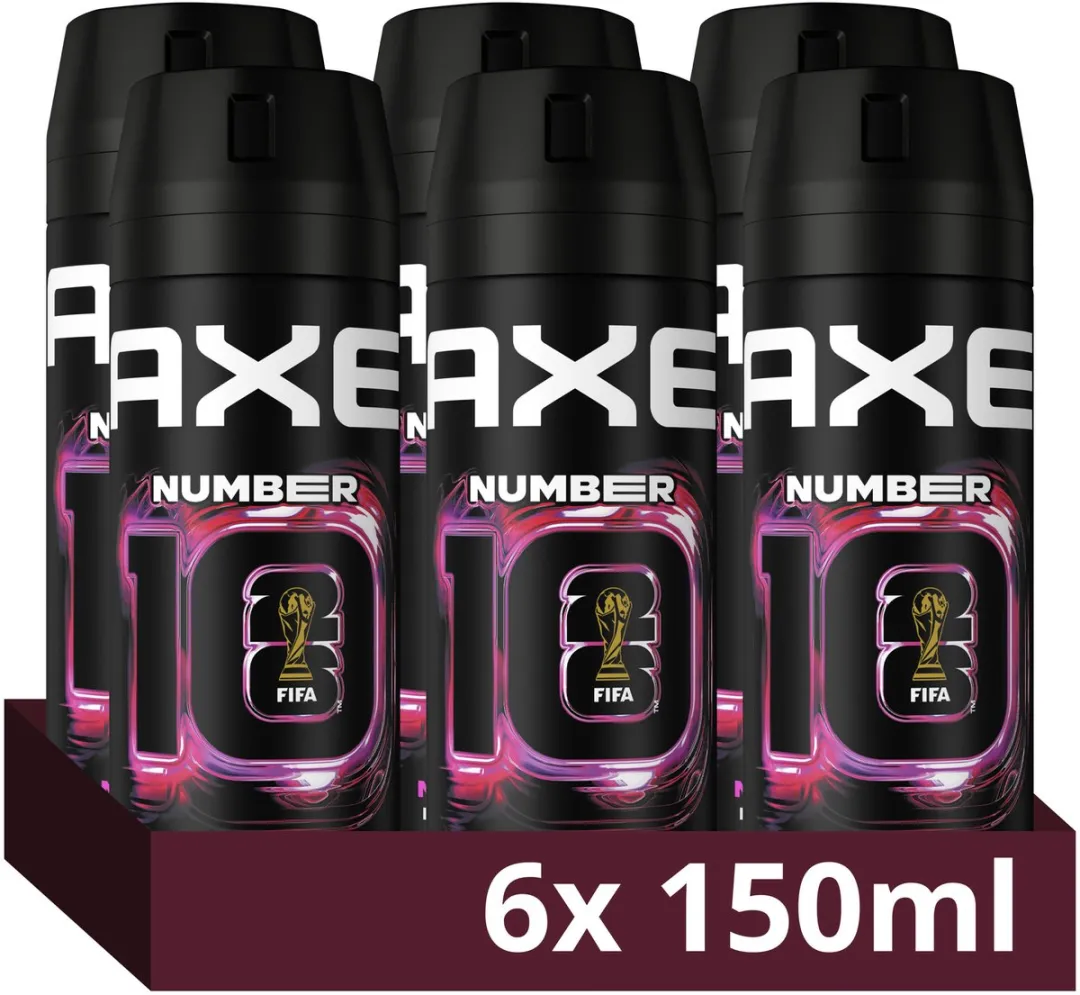 Axe Number 10 FIFA Bodyspray - 6x150ml