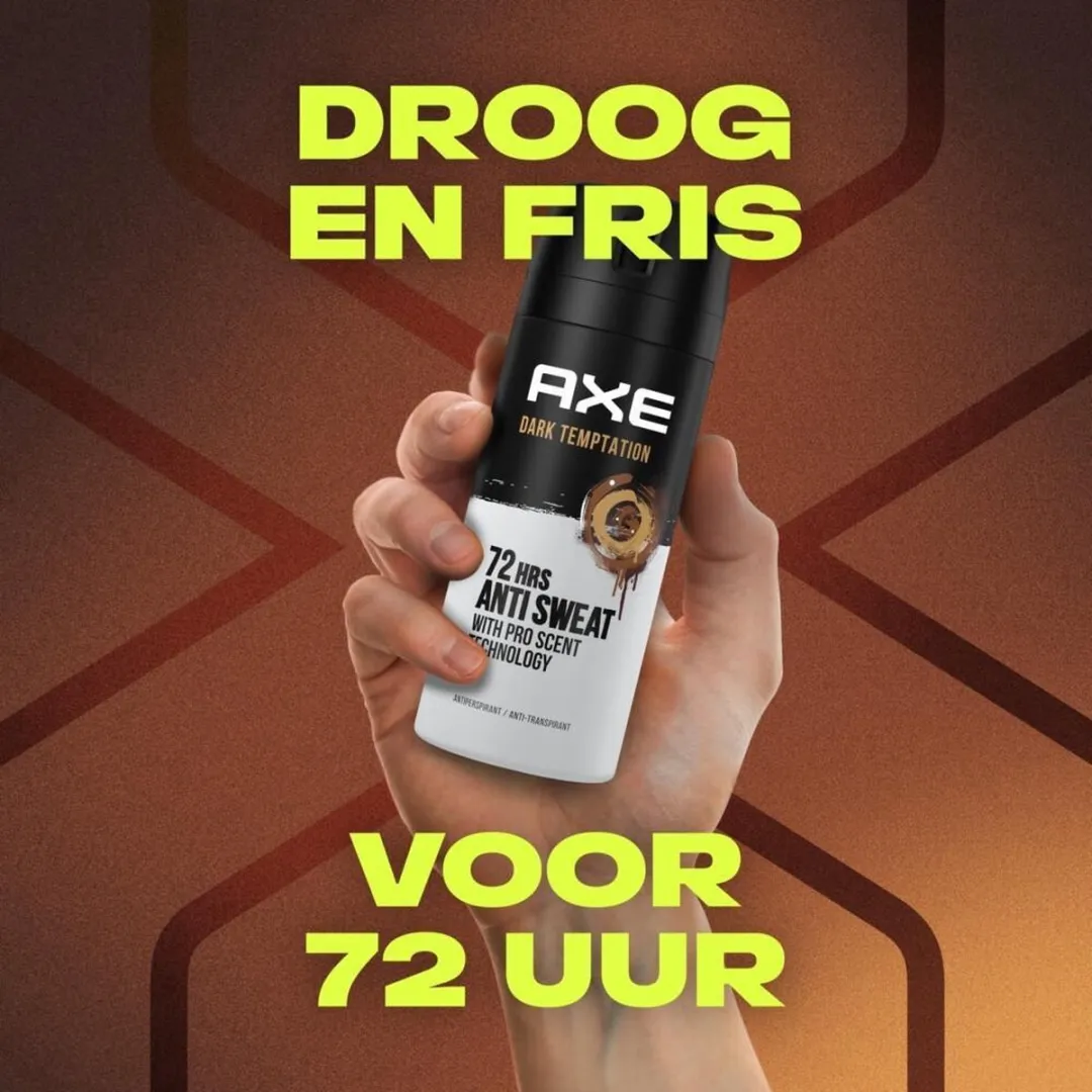 Axe Dark Temptation Anti-transpirant Spray 450ml - 3 Stuks