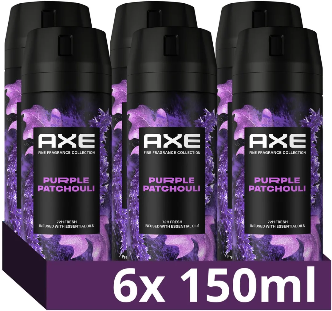 Axe Purple Patchouli Bodyspray - 6x150ml