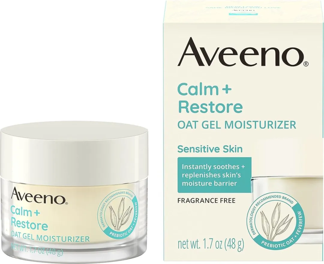 Aveeno Calm + Restore Oat Gel Gezichtscreme 48g