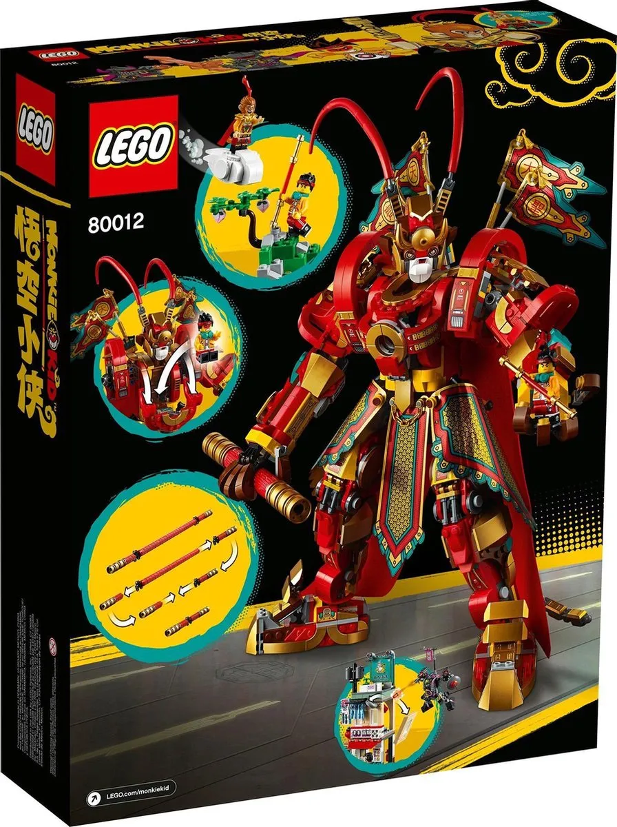 LEGO Monkie Kid Mechakrijger 80012 - 1629 Stukken - 6 Minifiguren - afbeelding 4 van 4