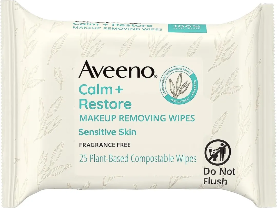 Aveeno Calm + Restore Make-up Remover Doekjes