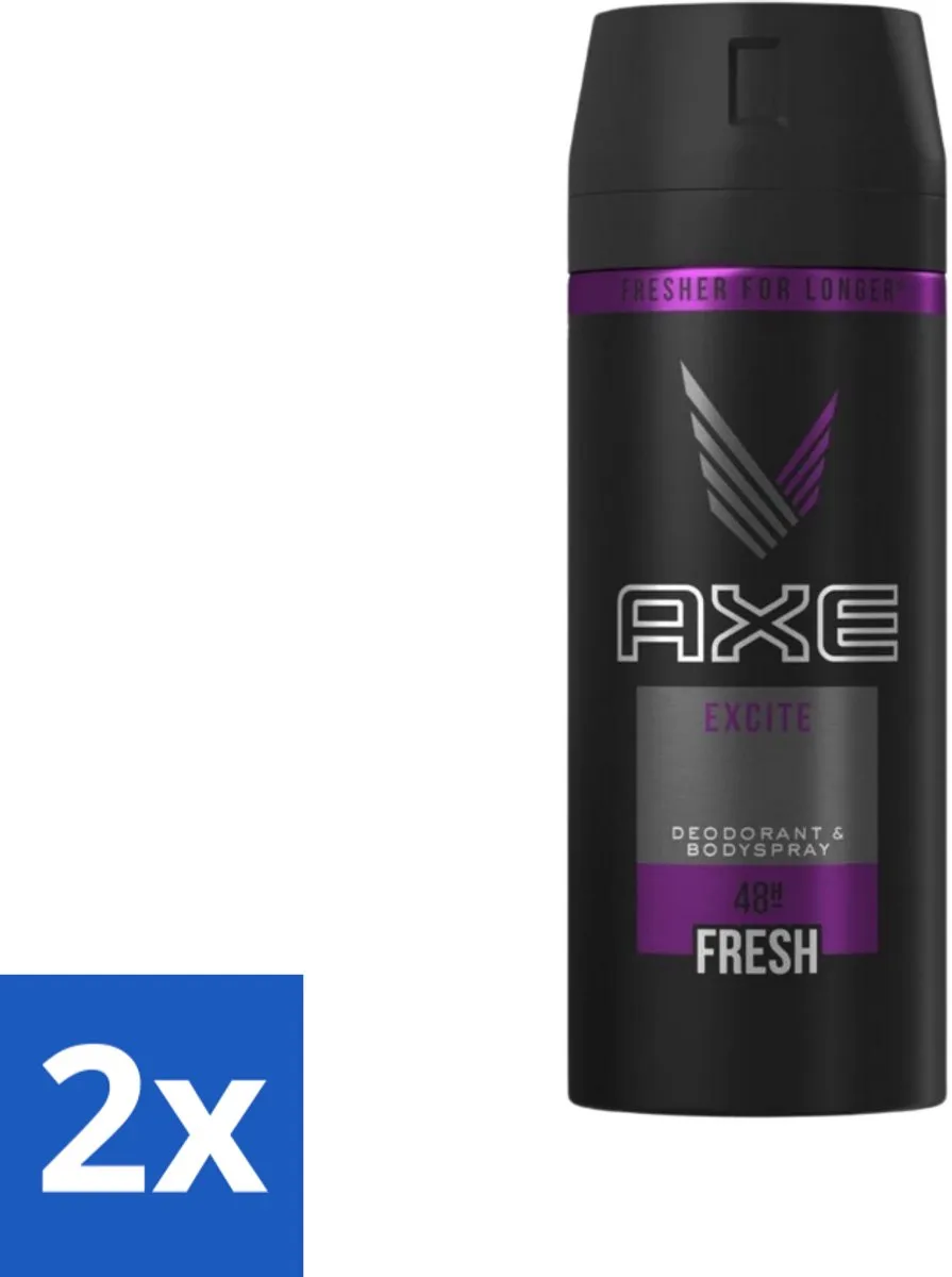 Axe Excite Bodyspray 300ml (2x150ml)
