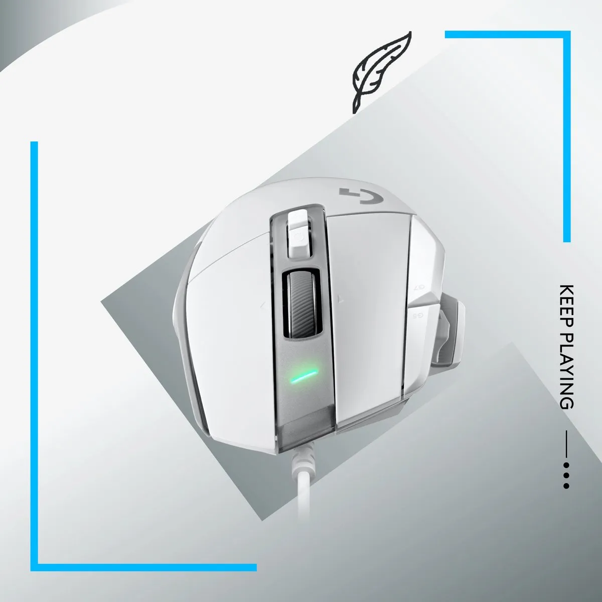 Logitech G G502 X Bedrade Gaming Muis 13 Knoppen - Wit - afbeelding 6 van 6