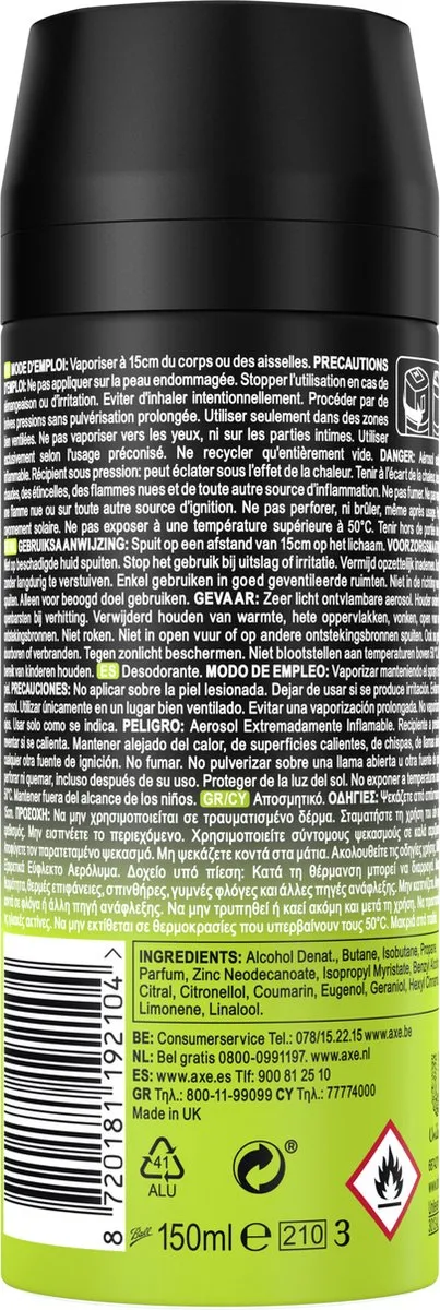 Axe Epic Fresh Deodorant Bodyspray - 2x150ml