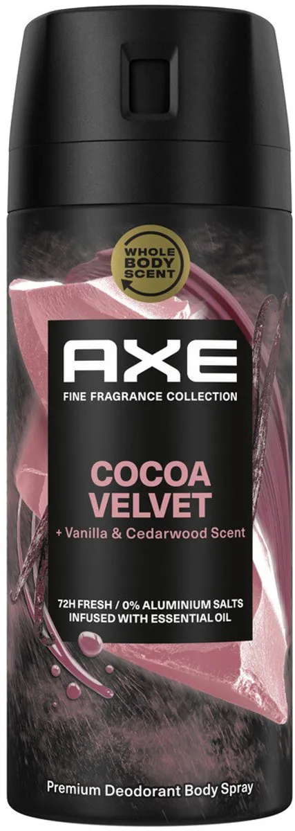 Axe Cocoa Velvet Deodorant Bodyspray 150ml - 20 Stuks