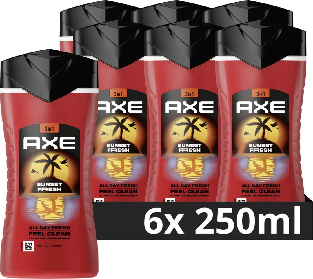 Axe 3-in-1 Douchegel Sunset Fresh - 6x250ml
