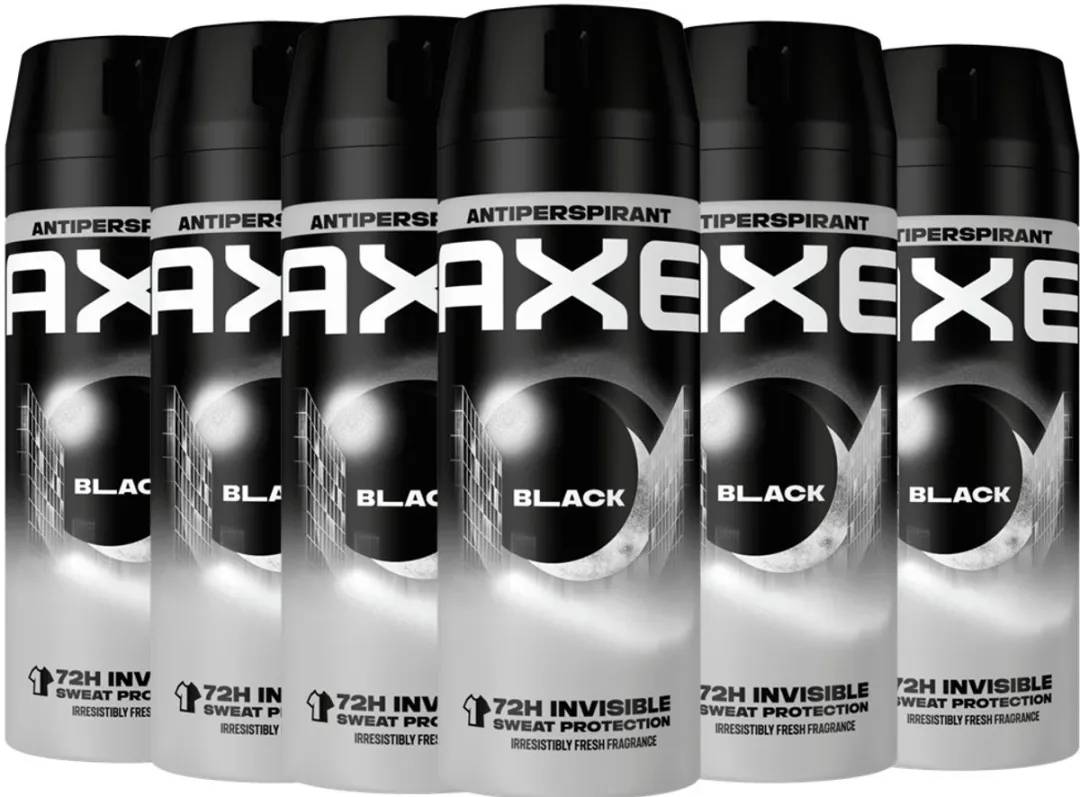 Axe Dry Black Deospray 150ml - 6 Stuks