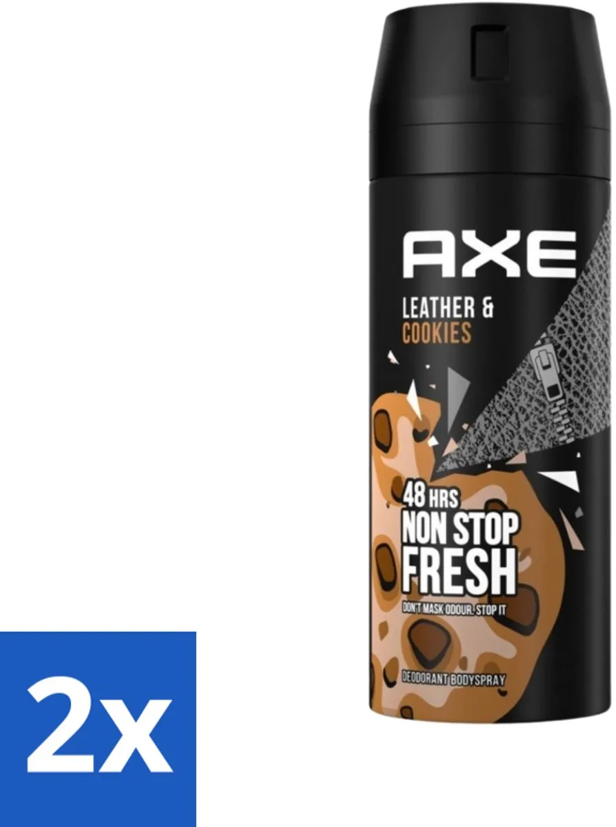 Axe Leather & Cookies Bodyspray 300ml (2x150ml)