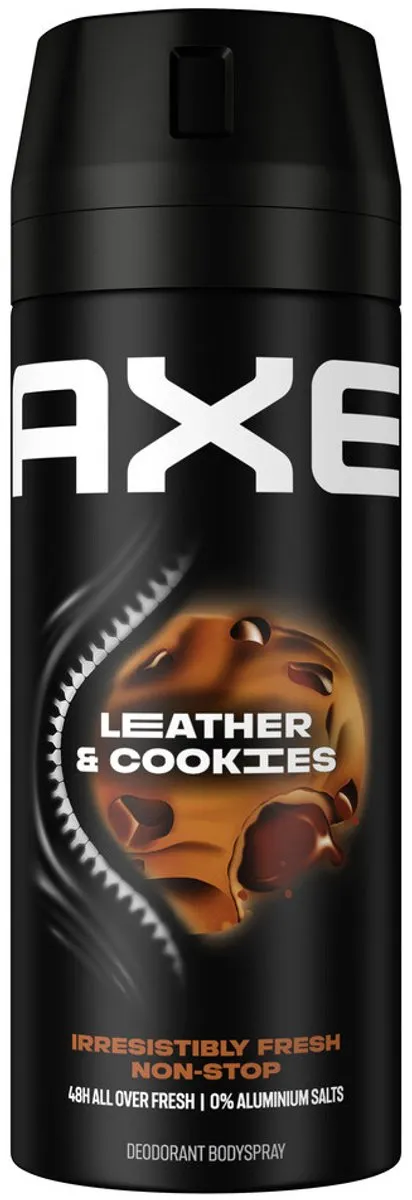 Axe Leather & Cookies Bodyspray 300ml (2x150ml) - 48 Uur