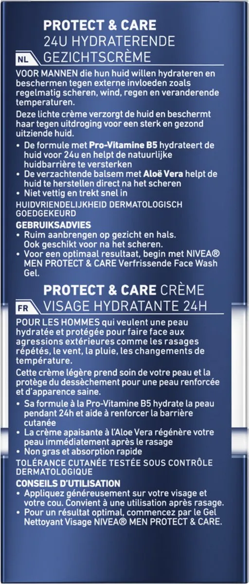 NIVEA MEN Protect & Care Hydraterende Gezichtscrème 75ml - 2 Stuks - afbeelding 5 van 6
