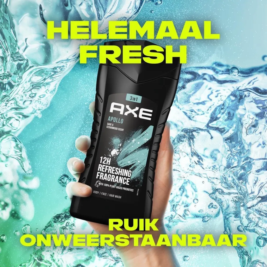 Axe Apollo Douchgel - 3 x 250ml