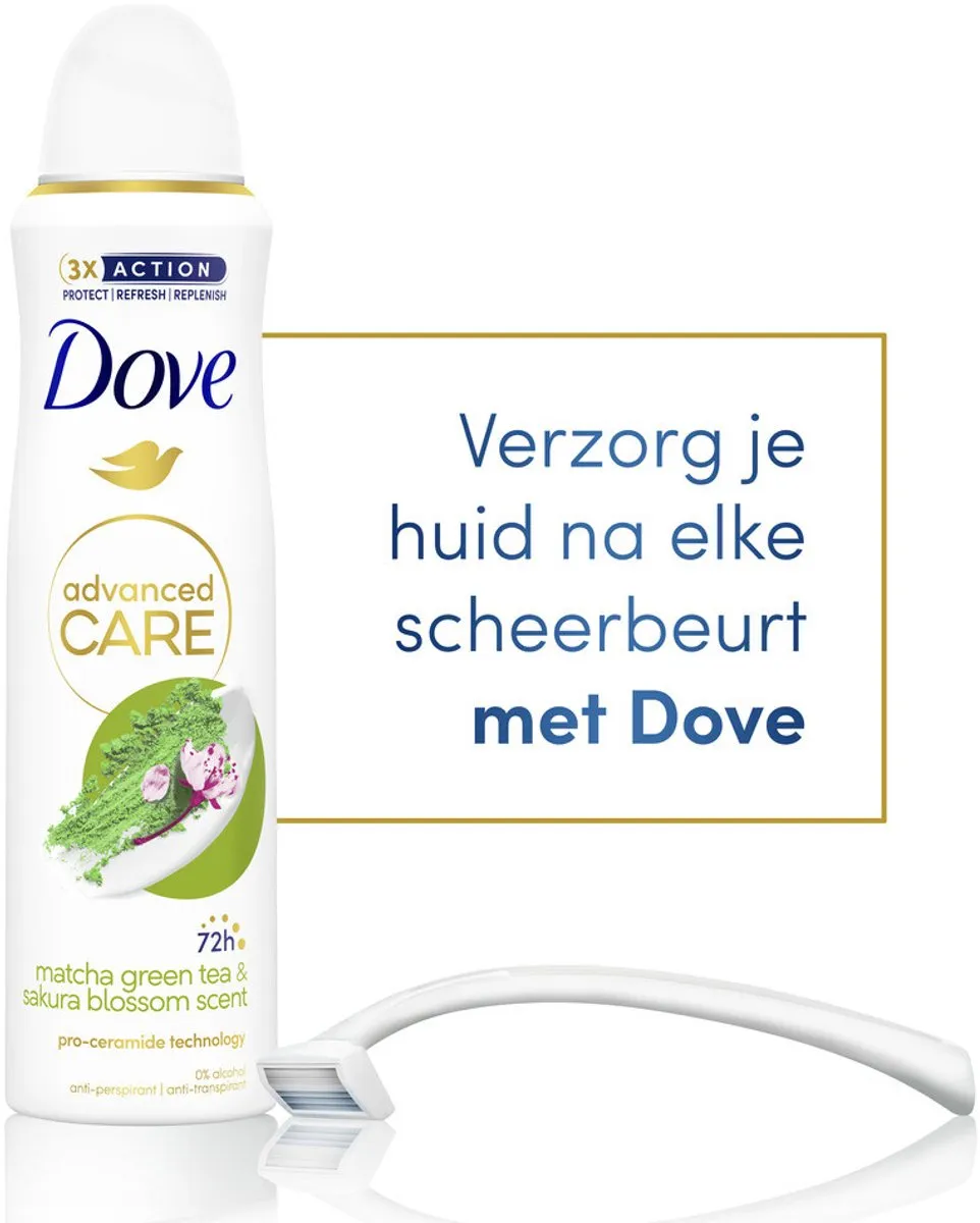 Dove Deodorant Spray Matcha & Sakura 150ml - 12 Stuks