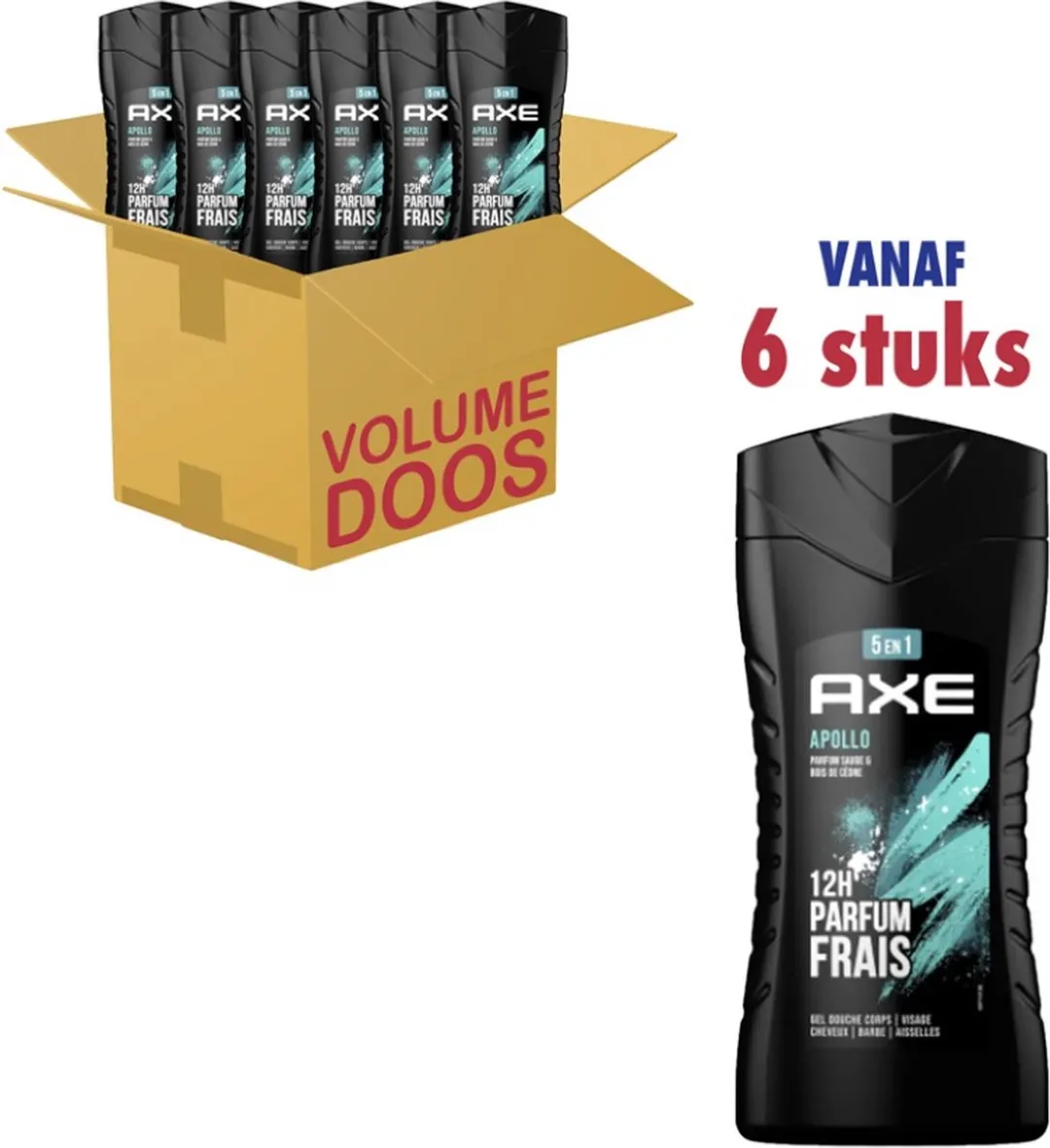 Axe Apollo Douchegel & Shampoo 5in1