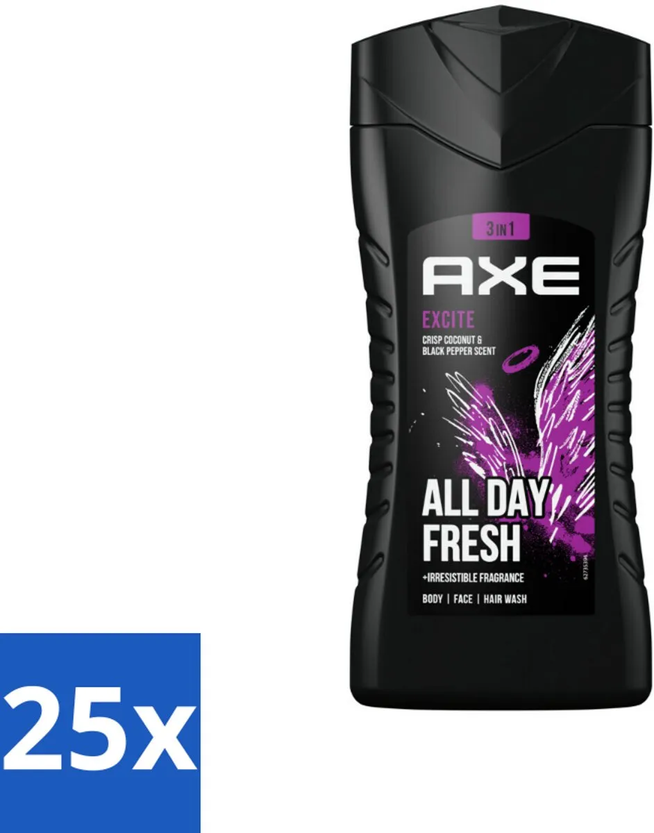 Axe Excite 3-in-1 Douchegel 250ml