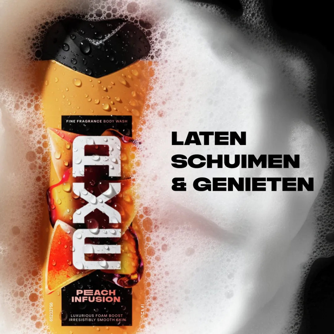 Axe Fine Fragrance Douchegel Peach Infusion - 6x225ml