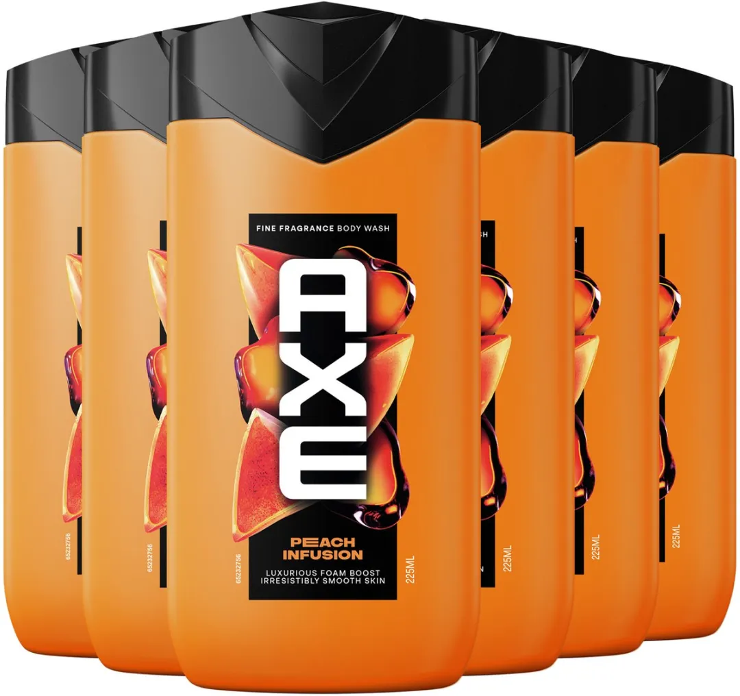 Axe Fine Fragrance Douchegel Peach Infusion - 6x225ml