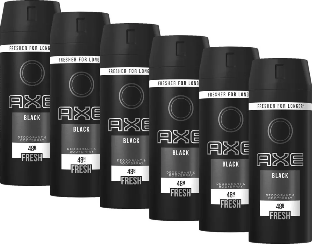 Axe Black Deo Spray - 6x150ml