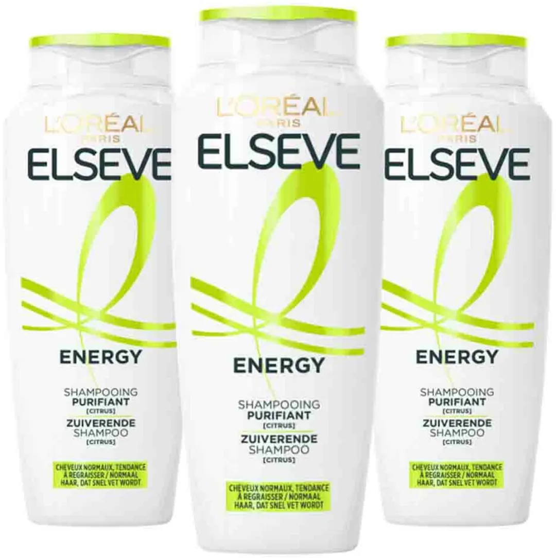 L'Oréal Paris Elseve Energy Shampoo 3x250ml