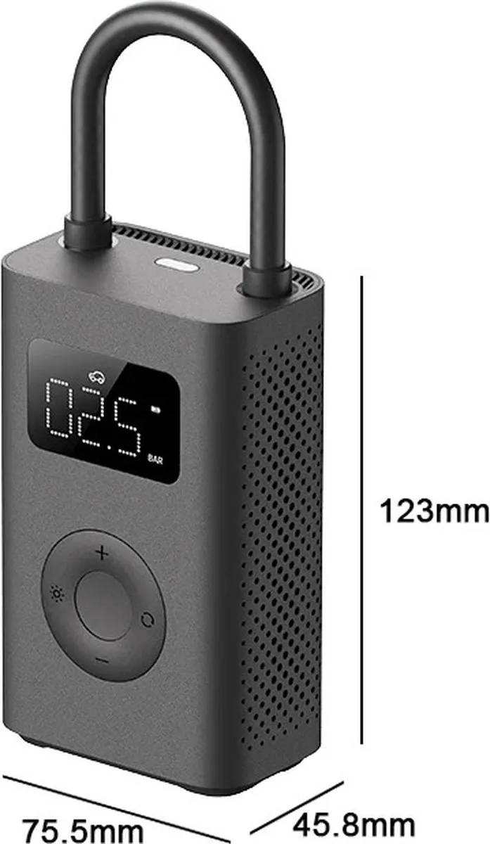 Xiaomi Mijia Draagbare Elektrische Bandenpomp - 14.4W - 6L - Grijs