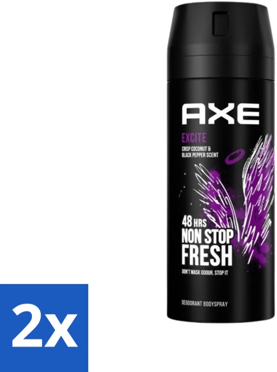 Axe Excite Bodyspray 300ml (2x150ml)