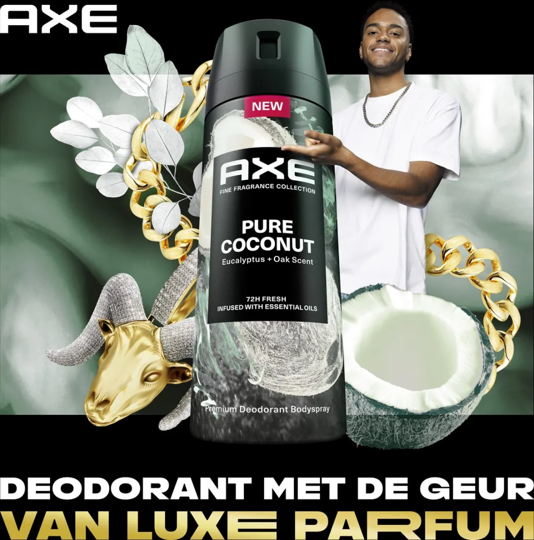 Axe Fine Fragrance Deodorant Pure Coconut - 6x150ml