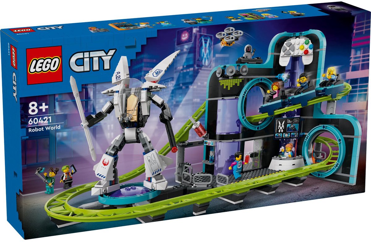LEGO City Achtbaan in Robotwereld speelgoed - 60421