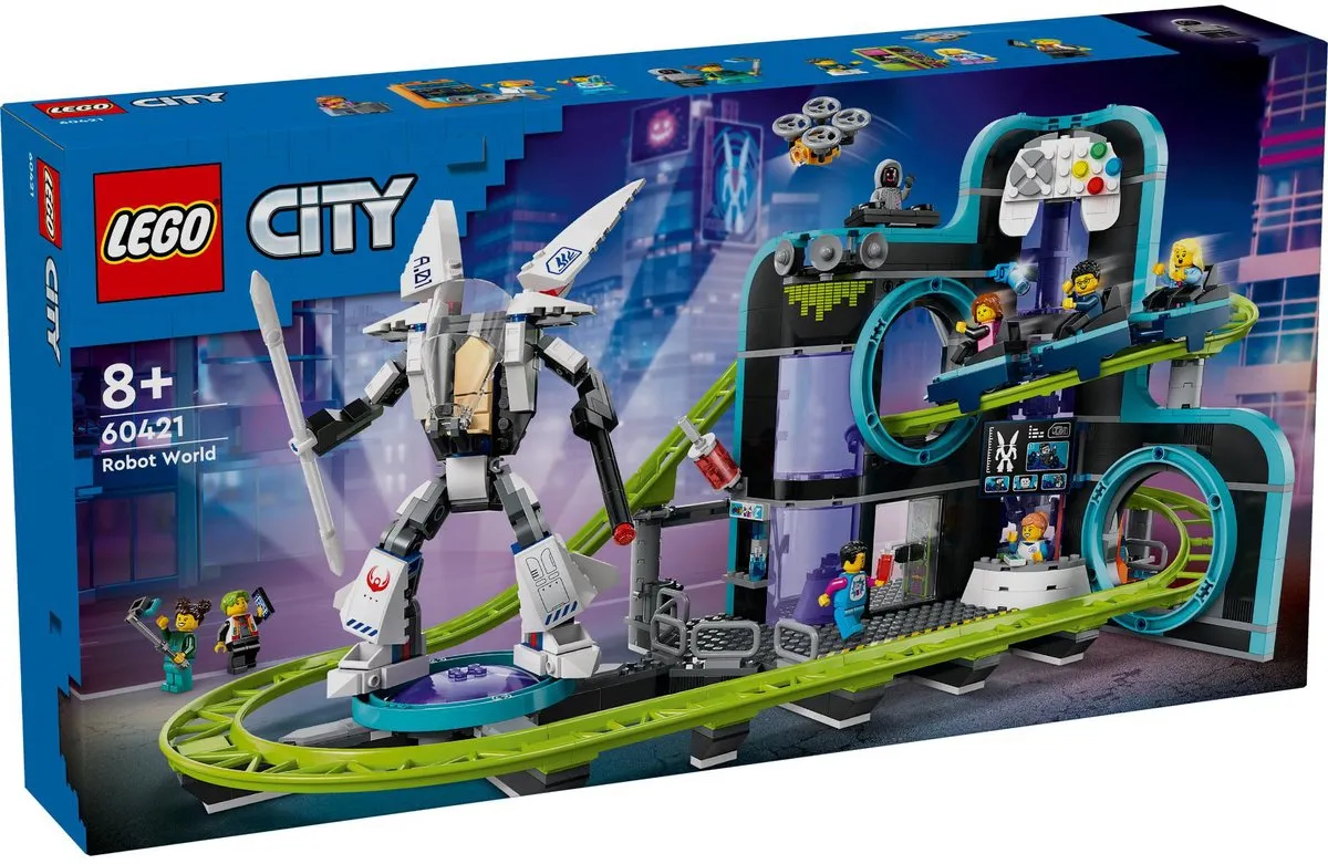 LEGO City 60421 Achtbaan - 986 Stukken - 8 Minifiguren